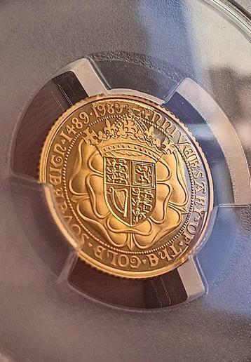 Royaume-Uni. Elizabeth II. 1/2 Sovereign 1989/ PF67 DEEP