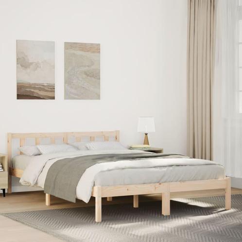 vidaXL Bedframe extra lang zonder matras massief grenenhout, Huis en Inrichting, Slaapkamer | Bedden, Nieuw, Verzenden