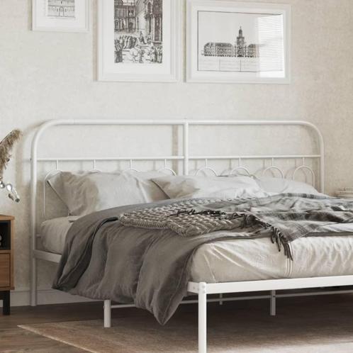 vidaXL TÃªte de lit mÃ©tal blanc 193 cm, Maison & Meubles, Chambre à coucher | Lits, Neuf, Envoi