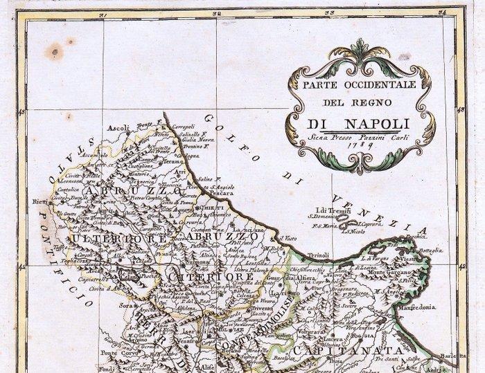 Italië - Campanië, Abruzzen, Molise, Apulië; Pazzini Carli -, Livres, Atlas & Cartes géographiques