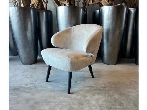 Veiling - Fauteuil - Clubfauteuil - Brody - Velours - Creme, Huis en Inrichting, Fauteuils