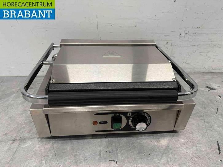 RVS Contactgrill Paninigrill Grill Glad/glad 230V Horeca, Zakelijke goederen, Horeca | Keukenapparatuur, Ophalen of Verzenden