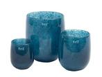 Vaas Barrel | Navy Blue | H24 x D18 cm, Huis en Inrichting, Woonaccessoires | Overige, Nieuw, Verzenden
