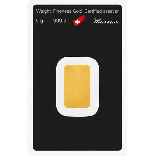 5 gram - Goud .999 - Argor-Heraeus, Switzerland - Verzegeld, Postzegels en Munten, Edelmetalen en Baren