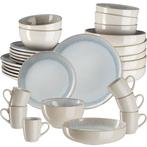 tectake Serviesset Mare van aardewerk, voor 6 personen - 30, Huis en Inrichting, Keuken | Servies, Verzenden, Nieuw