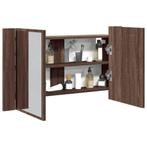 vidaXL Badkamerkast met spiegel LED 80x12x45 acryl, Huis en Inrichting, Verzenden, Nieuw