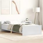 vidaXL Bedframe bewerkt hout wit 90x200 cm, Huis en Inrichting, Slaapkamer | Bedden, Verzenden, Nieuw