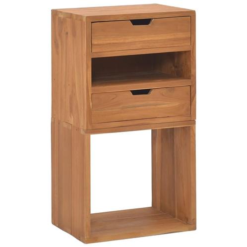vidaXL Opbergkast 40x30x76 cm massief teakhout, Huis en Inrichting, Kasten | Overige, Nieuw, Verzenden