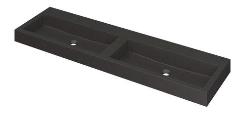 INK Wastafel Momento Quartz dubbel zonder kraangaten 160 cm, Doe-het-zelf en Bouw, Sanitair, Overige typen, Nieuw, Ophalen of Verzenden