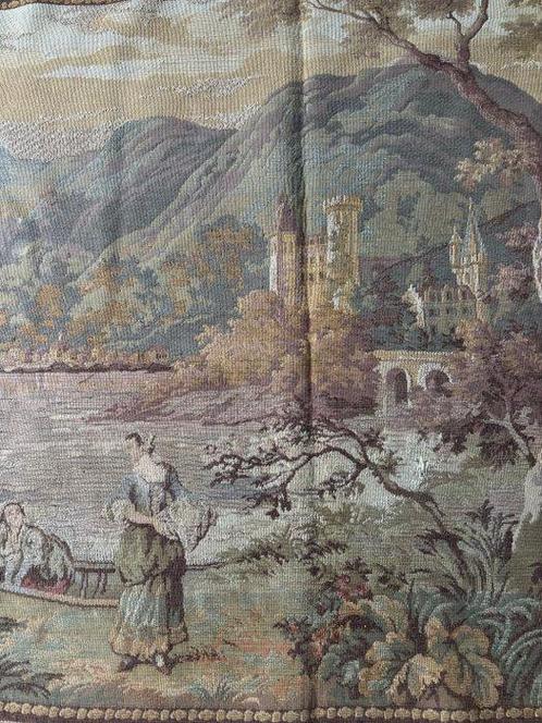 Wandtapijt - 78 cm - 163 cm - Landschap middeleeuwen, Antiek en Kunst, Curiosa en Brocante
