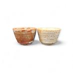 Set van Vijf Ambachtelijke Sake Bekers door Yayoi Kiln -