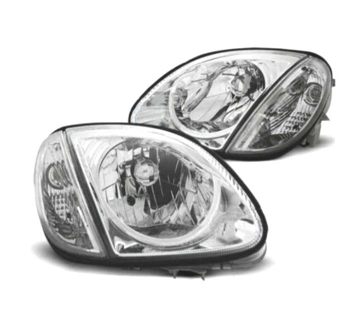 PHARES MERCEDES CLASSE SLK R170 96-04 FOND CHROMÉ, Autos : Pièces & Accessoires, Éclairage, Envoi