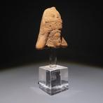 Oud-Egyptisch Terracotta Isis-hoofd. 3e eeuw v.Chr. - 3e
