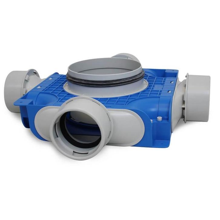 Vent-Axia Uniflexplus + instortverdeler 4x, Doe-het-zelf en Bouw, Ventilatie en Afzuiging, Nieuw, Verzenden