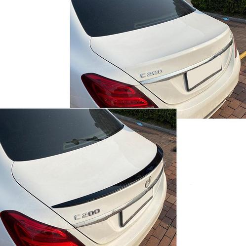 ACHTERSPOILER LIP ZWART GLOSS past op Mercedes W205 C-Klasse, Auto diversen, Auto-accessoires, Verzenden