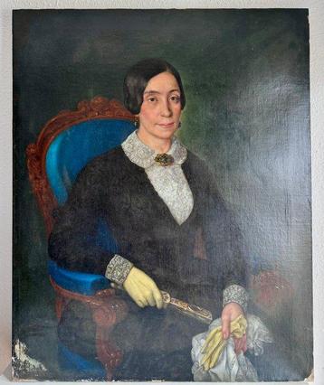 José Vallespín y Aibar (XIX) - Retrato de dama