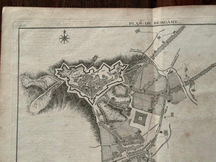 Jeròme Lefrancois de Lalande - Plan de Bergamo - Bergame -, Boeken, Atlassen en Landkaarten
