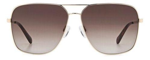 Fossil Fos 3154/G/S Rechthoekig Metaal Vrouwen Zonnebril, Handtassen en Accessoires, Zonnebrillen en Brillen | Heren, Nieuw, Verzenden