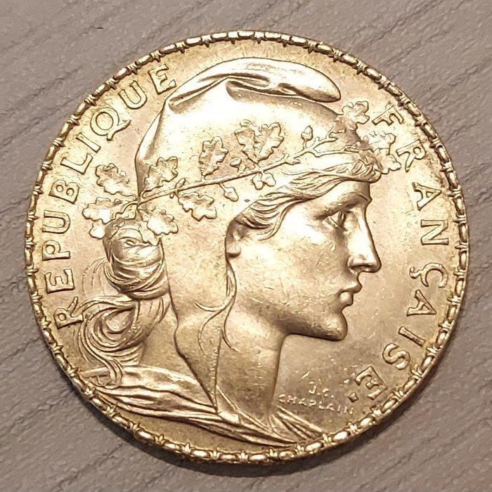 Frankrijk. 20 Francs 1912 Marianne, Postzegels en Munten, Munten | Europa | Euromunten