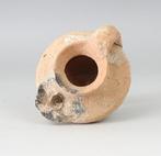 Byzantijns Terracotta Olielamp, Type Bussière E VI 3 (Zonder, Verzamelen, Mineralen en Fossielen