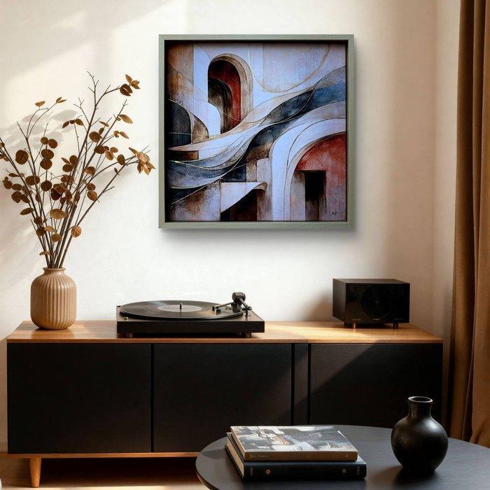 Maria Ruisi - Architecture du Silence — Peinture abstraite, Antiek en Kunst, Kunst | Schilderijen | Modern