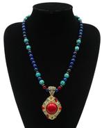 Lapis lazuli - Howlite turquoise - Boeddhistische
