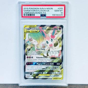Pokémon Graded card - Gardevoir & Sylveon GX FA - Unbroken