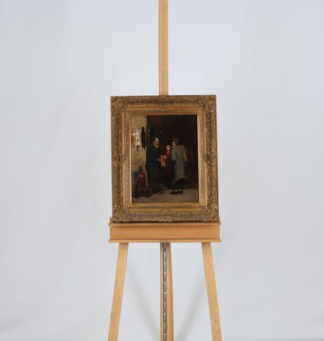 Jan Voerman Sr. (1857-1941) - De bonthandelaar, Antiek en Kunst, Kunst | Schilderijen | Klassiek