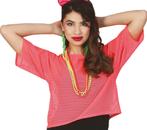 Visnet T/shirt Neon Roze Kort L, Kleding | Dames, Nieuw, Verzenden