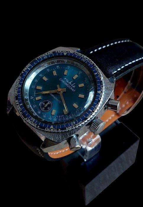 Ruhla - Worldtime chronograph full service! - Sans Prix de, Handtassen en Accessoires, Horloges | Heren