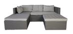 Loungeset loveseat grijs 4 persoons, Tuin en Terras, Ophalen of Verzenden, Nieuw, Bank, Loungeset