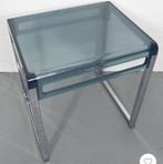 Prisunic - Marc Berthier - Bijzettafel - Chroom, plexiglas