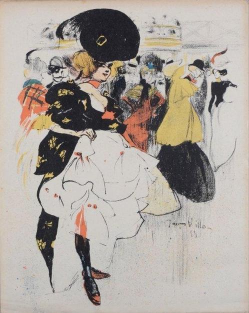 Jacques Villon (1875-1963) - Danseuses au Moulin Rouge, Antiek en Kunst, Kunst | Designobjecten
