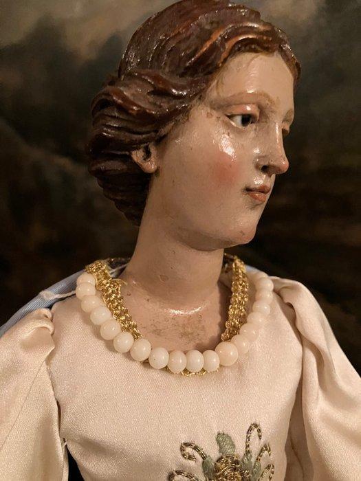 sculptuur, Madonna da presepe Genova - XIX secolo - 35 cm -, Antiek en Kunst, Kunst | Niet-Westerse kunst