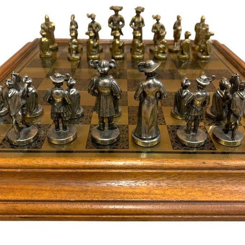 italfama - Schaakspel - Hout, Antiek en Kunst, Curiosa en Brocante