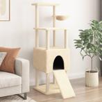 vidaXL Arbre Ã  chat avec griffoirs en sisal CrÃ¨me 153, Verzenden