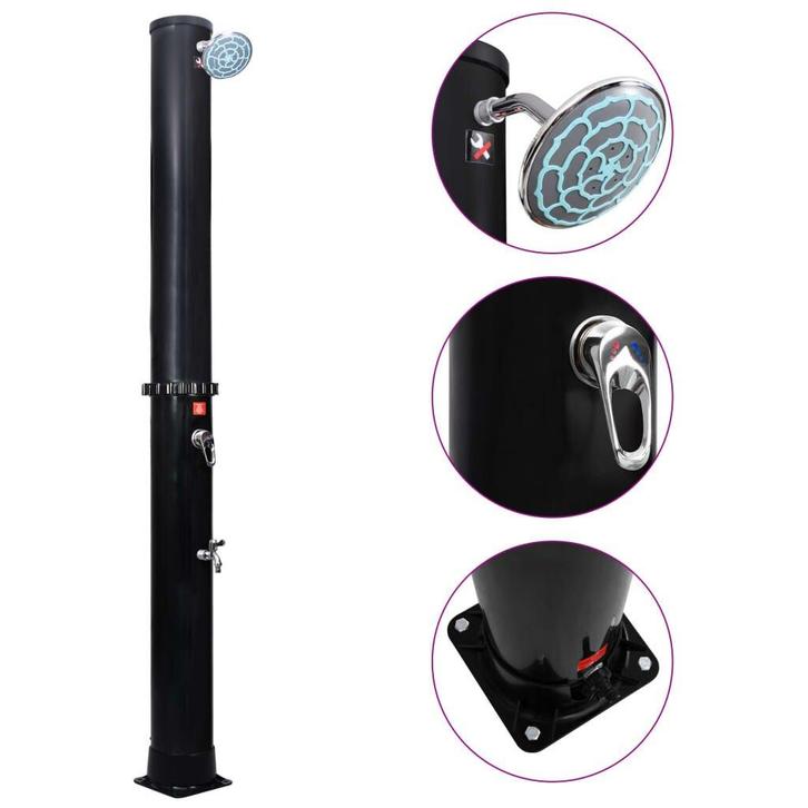 Solar Douche 40L | Retour Deal | Zuinig! (tuinmeubilair), Tuin en Terras, Tuinsets en Loungesets, Nieuw, Aluminium, Verzenden