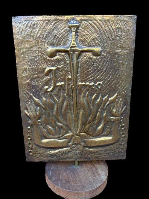 Écussons Placche in bronzo di Salvador Dalì divina commedia, Antiek en Kunst, Antiek | Overige Antiek