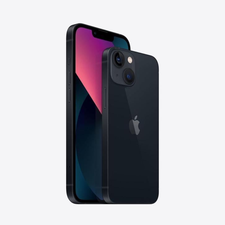 nieuwstaat Apple iPhone 13 mini 128GB zwart + 12 maanden, Telecommunicatie, Mobiele telefoons | Apple iPhone, Zo goed als nieuw