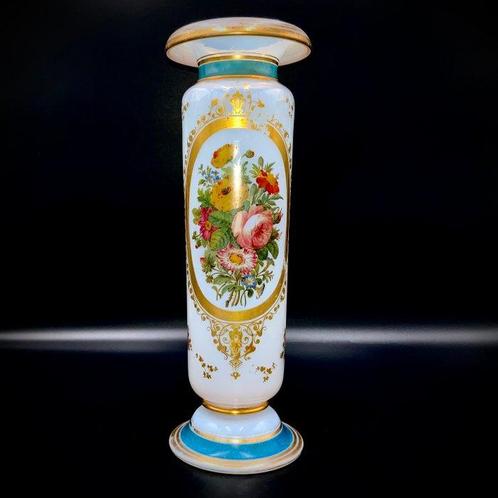 Jean-François Robert - Baccarat - Antique - Floral Opaline, Antiek en Kunst, Antiek | Glaswerk en Kristal
