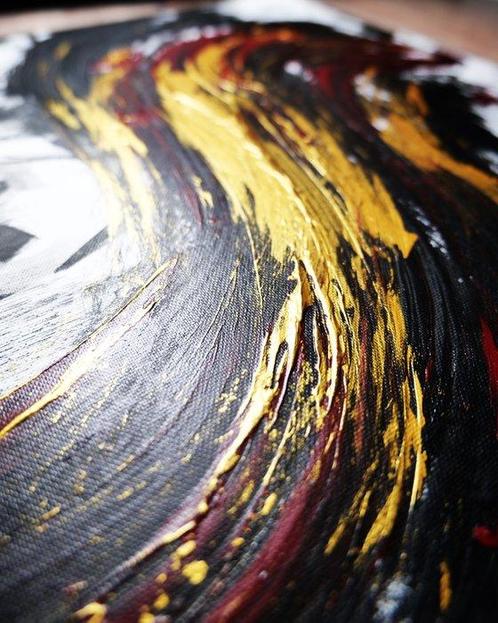 D. Witschkanow -  “Abstract dissolution into the golden sea, Antiek en Kunst, Kunst | Schilderijen | Modern