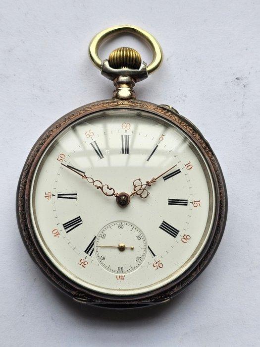 Glashütte Systeme - Silver Pocket Watch, 10 Rubis - 39851 -, Handtassen en Accessoires, Horloges | Heren