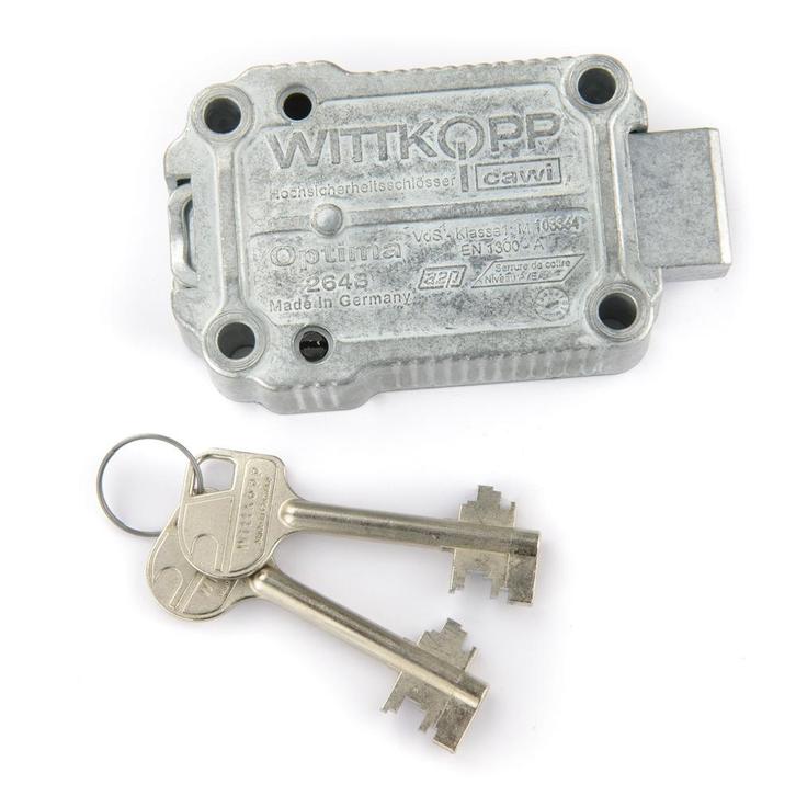 Dubbelbaard Sleutelslot, Huis en Inrichting, Brandblussers en Brandkasten, Brandkast, Nieuw, Verzenden