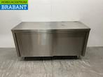 RVS Werkkast Kast 2 schuifdeuren 160 cm Horeca, Ophalen of Verzenden, Nieuw in verpakking