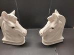 Boekensteunen (2) - Keramiek - Paardenhoofd boekensteun