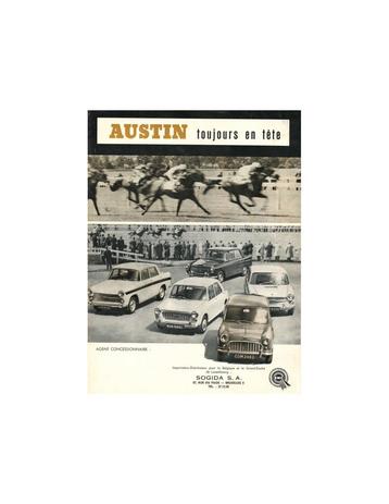 1967 AUSTIN PROGRAMMA BROCHURE FRANS