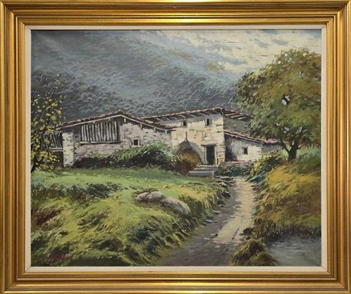 French School (XX) - In the shade of the old tree, Antiek en Kunst, Kunst | Schilderijen | Klassiek