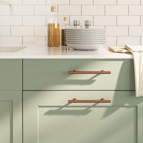 vidaXL Handvatten 20 st 128 mm roestvrij staal bronskleurig, Doe-het-zelf en Bouw, Hang- en Sluitwerk, Nieuw, Verzenden