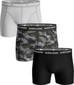 Bjorn Borg Boxers 3Pack Grijs Zwart maat S Heren, Verzenden, Grijs, Bjorn Borg, Boxer