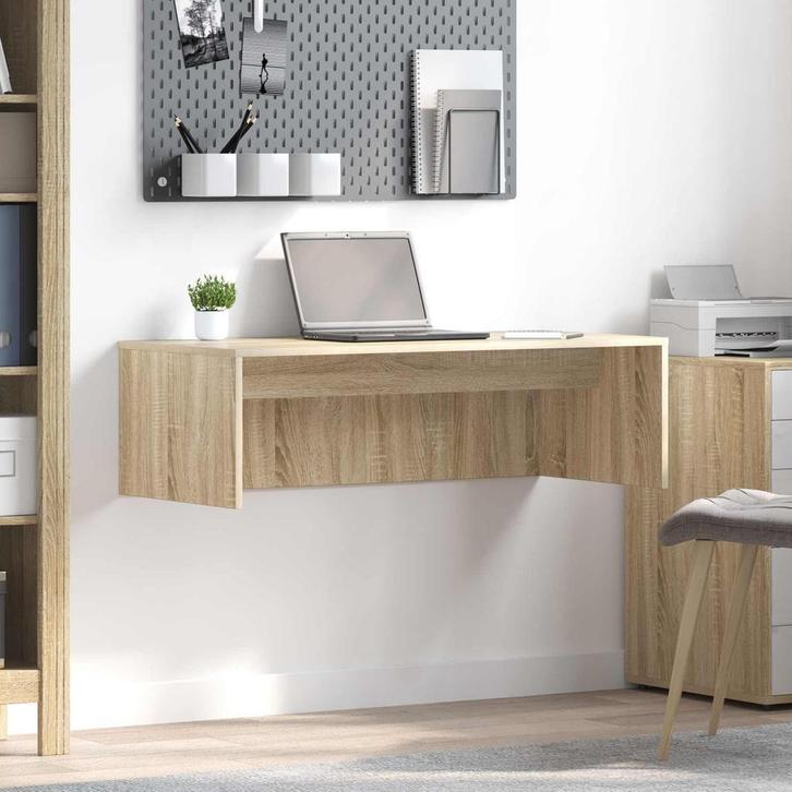 vidaXL Aan de muur bevestigd bureau Sonoma Eik 100 x 45 x 30, Maison & Meubles, Bureaux, Envoi